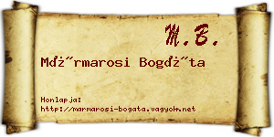 Mármarosi Bogáta névjegykártya